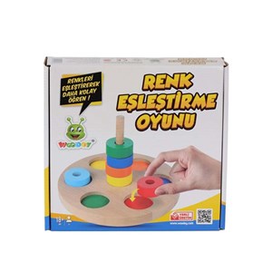 Woodoy Renkli Halka Eşleştirme Oyunu