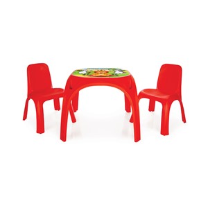 Pilsan İki Sandalyeli King Masa - Kırmızı