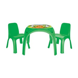 Pilsan İki Sandalyeli King Masa - Yeşil
