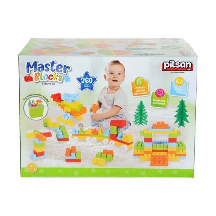 Pilsan Aksesuarlı Mater Bloklar 260 Parça 