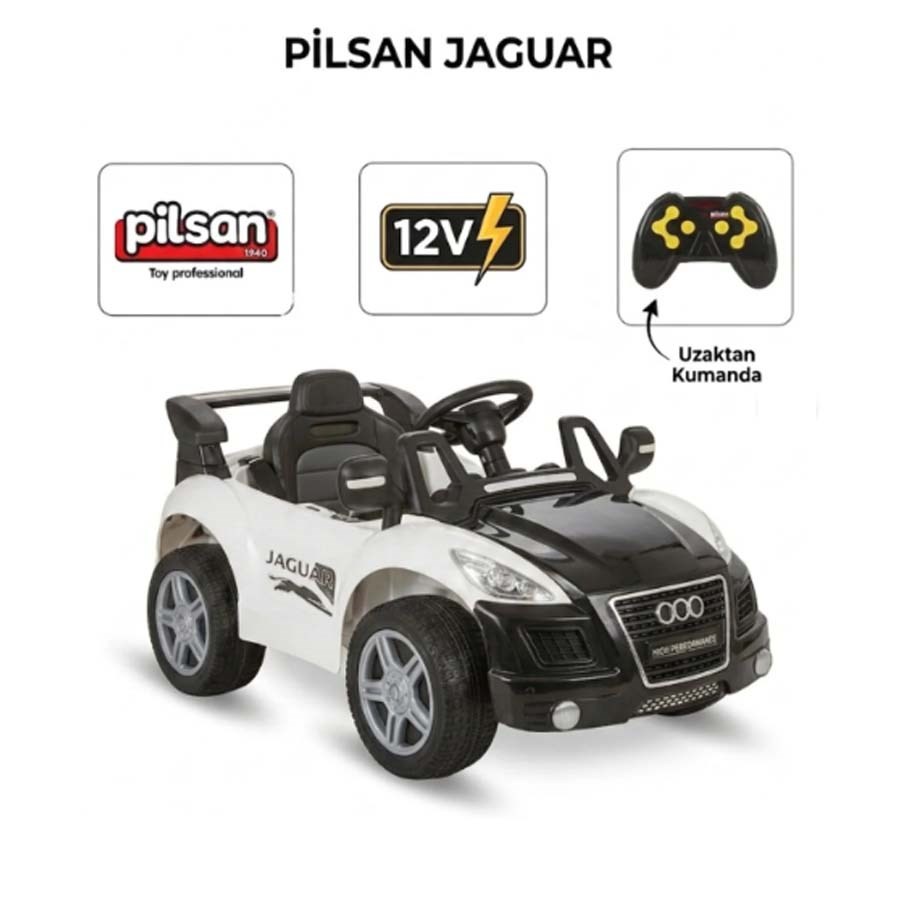 Pilsan Jaguar K.Akülü Araba 12v Beyaz 