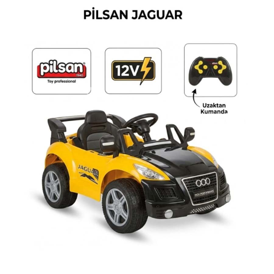 Pilsan Jaguar K.Akülü Araba 12v Sarı 