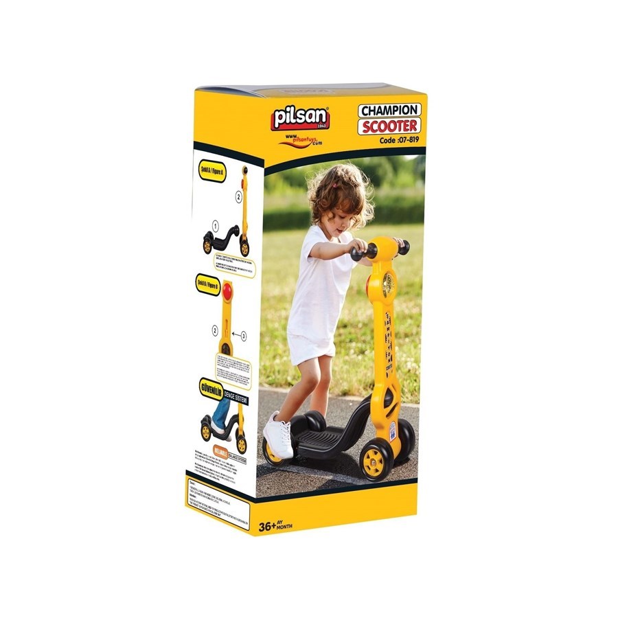 Pilsan Şampiyon Scooter - Sarı  