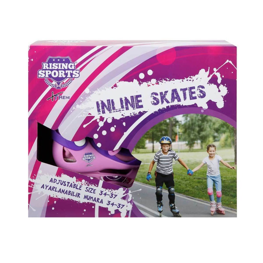 Rising Sports Inline Paten 34-37 Pembe 