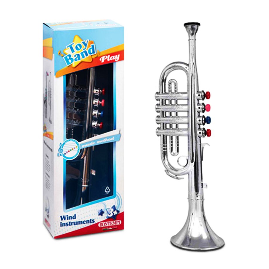 Trompet 4 Tuşlu Gümüş Kutulu 