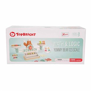 Woody Ahşap Manyetik Terazi Alışveriş Oyunu 34 Prç