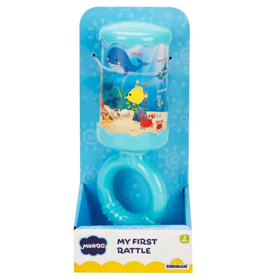 Deniz Hayvanları Desenli Benim İlk Çıngırağım