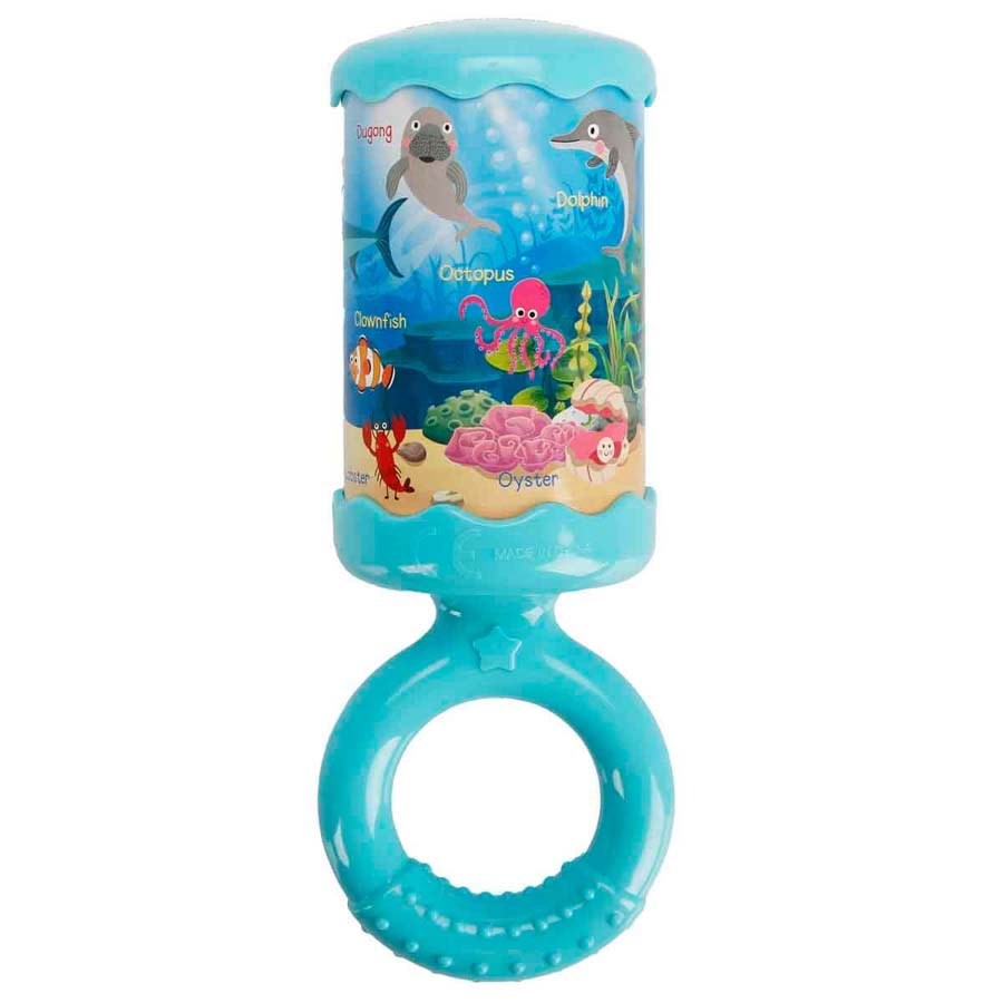 Deniz Hayvanları Desenli Benim İlk Çıngırağım 