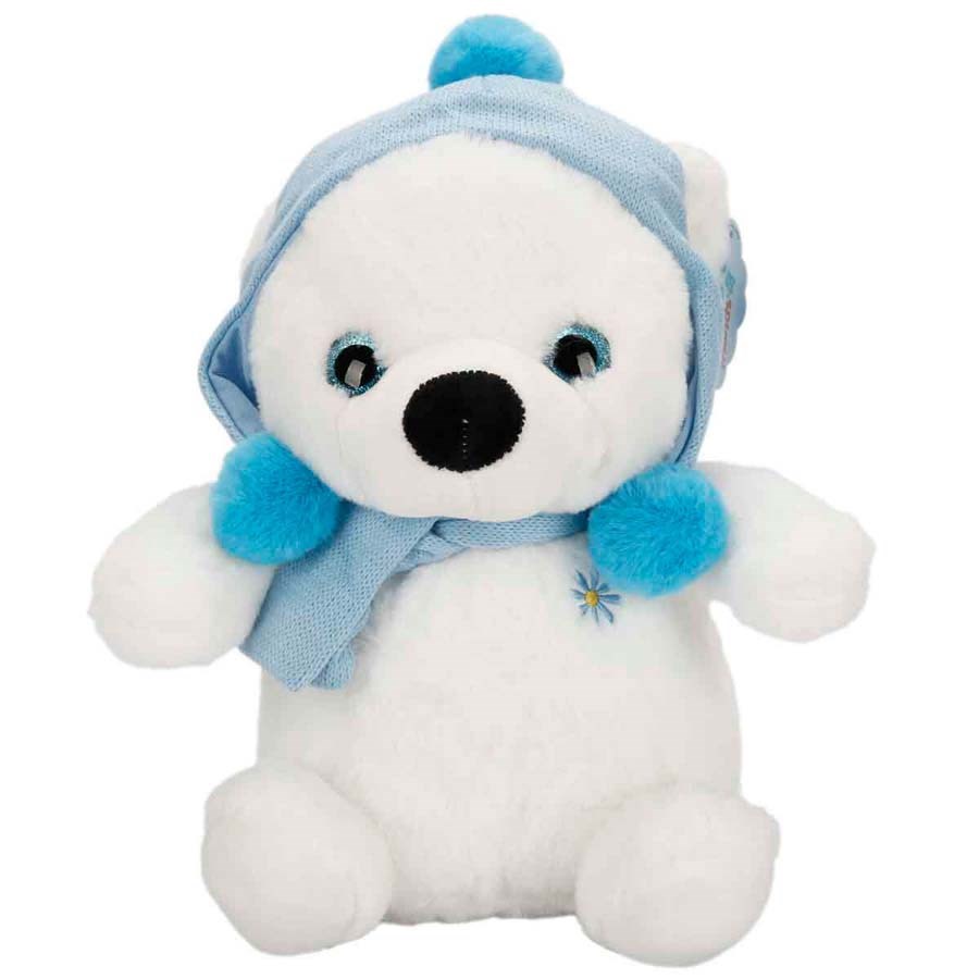 Peluş Şapkalı Kutup Ayısı 30 Cm. 