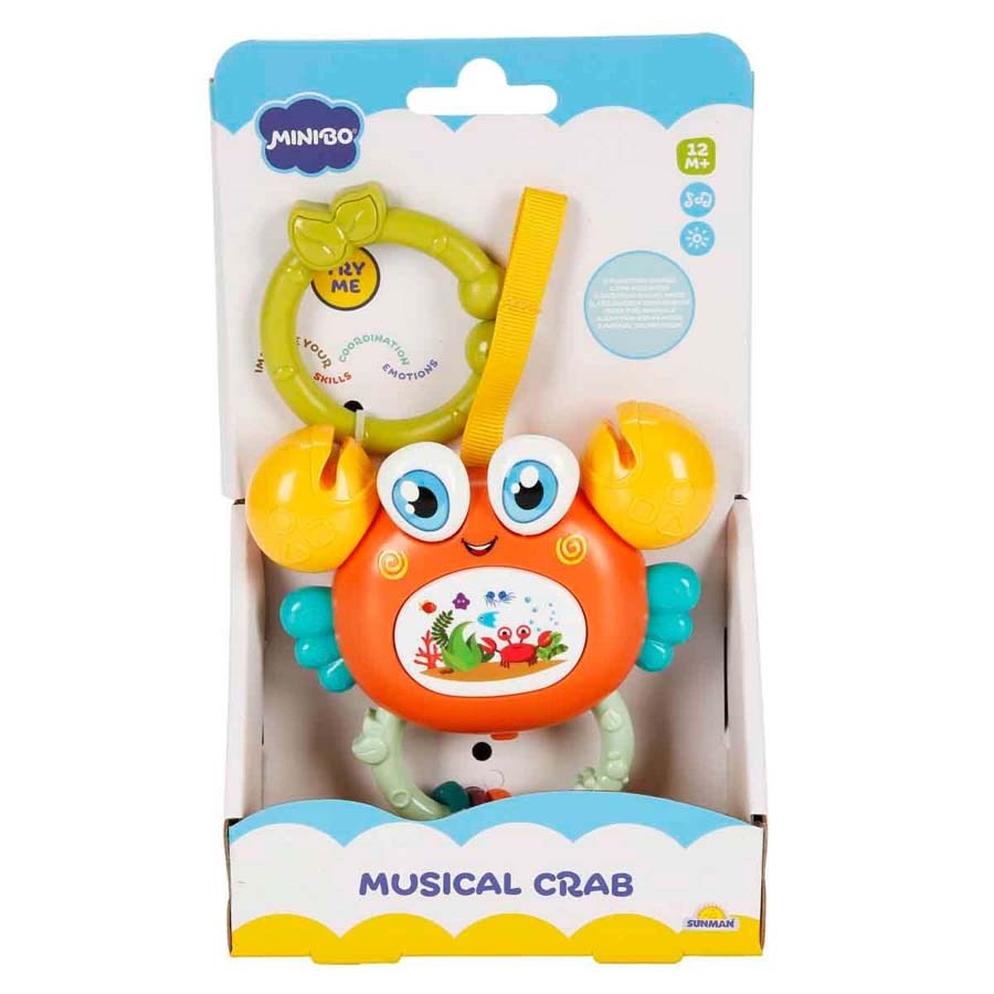 Müzikli-Işıklı Çıngıraklı Yengeç Puset Oyuncağı 