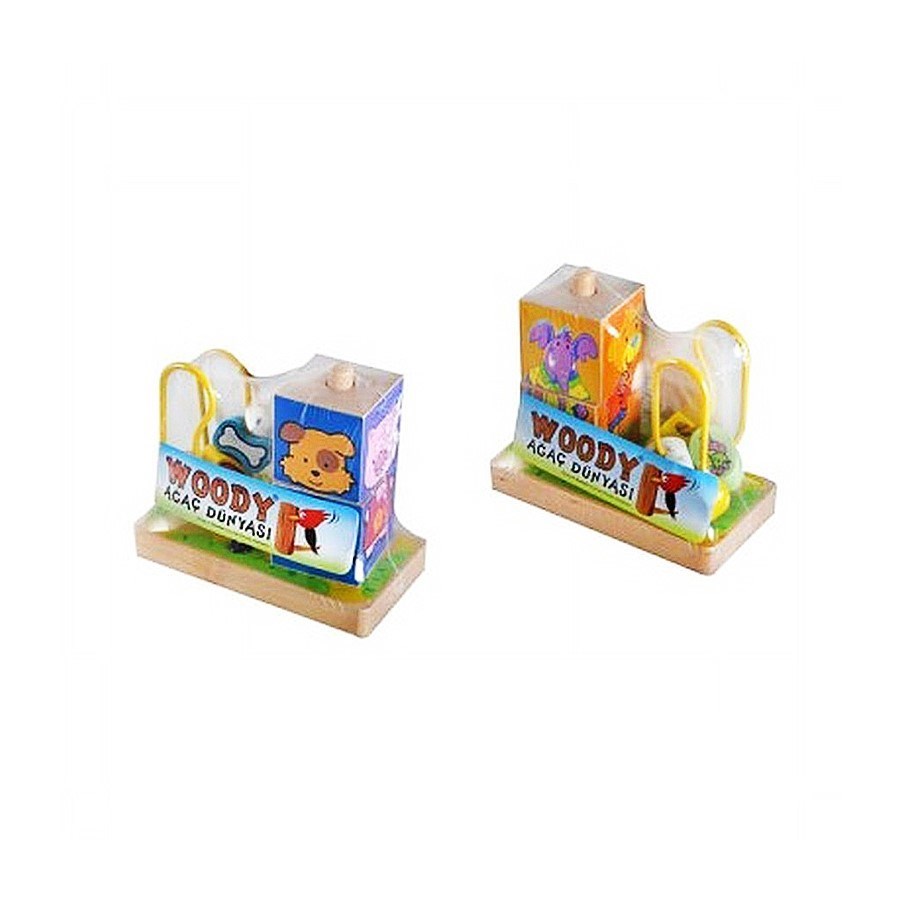 Tahta Boncuk Oyun Küp Puzzle 