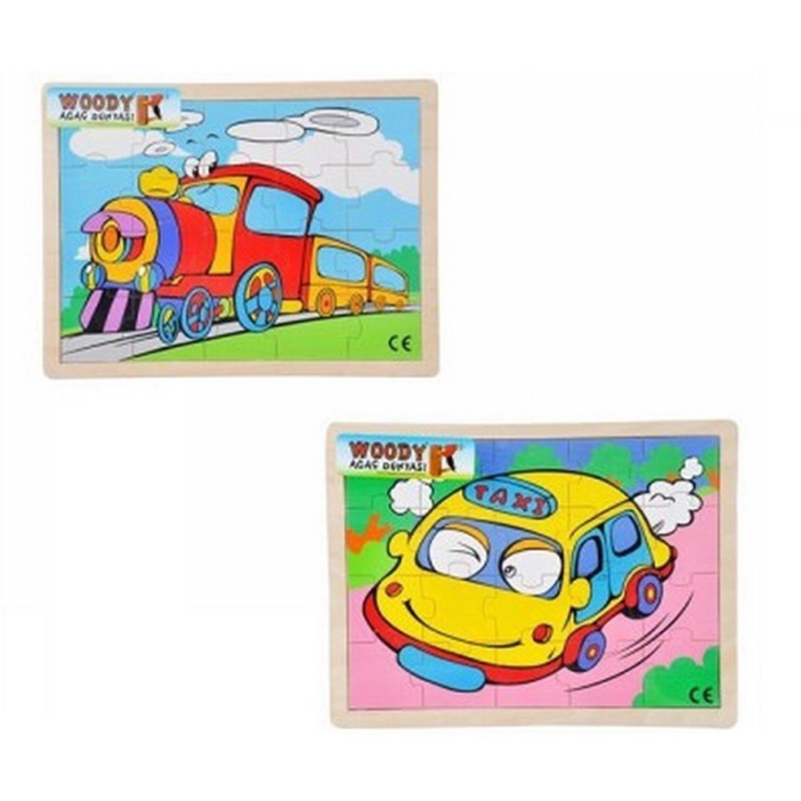 Tahta Puzzle 20 Parça Araçlar 