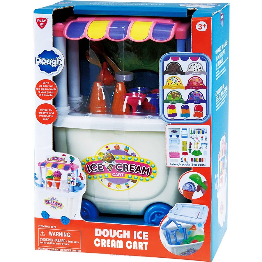 Hamur Set Dondurma Yapımı Arabalı 6 Hamurlu Byk 