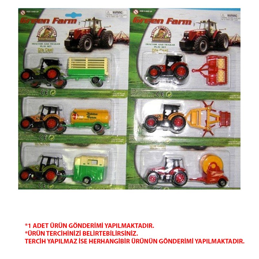 Çiftlik Set Traktör Arkalı (Green Farm) 