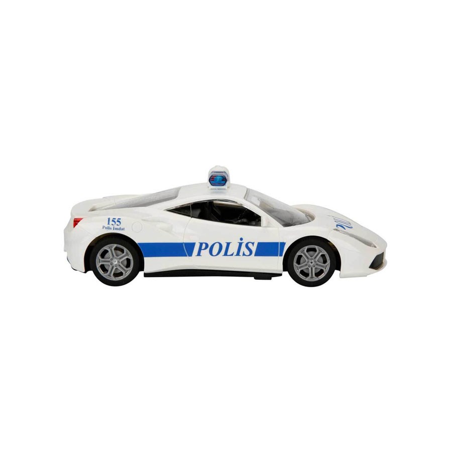 Uzaktan Kumandalı Polis Arabası Beyaz-2