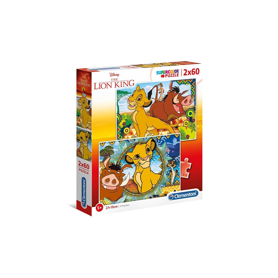 The Lion King Puzzle 2x60 Parça 