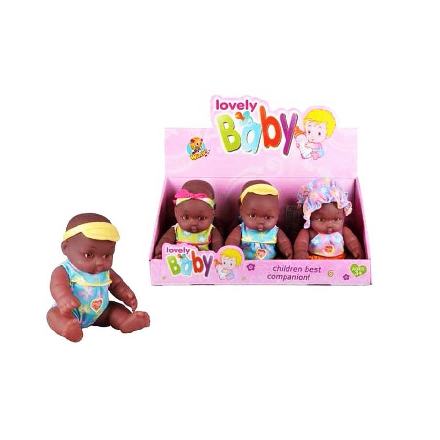 Bebek Mini Zenci Lovely Baby Sesli 