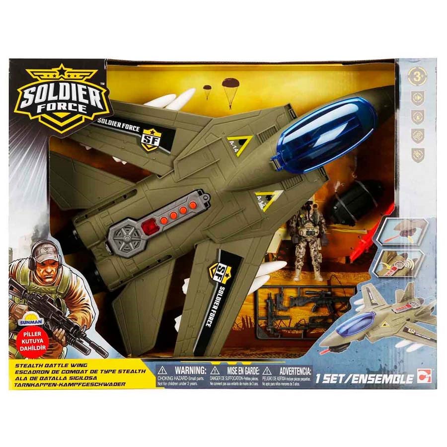 Sesli-Işıklı Soldier Air Hawk Attack Oyun Seti 