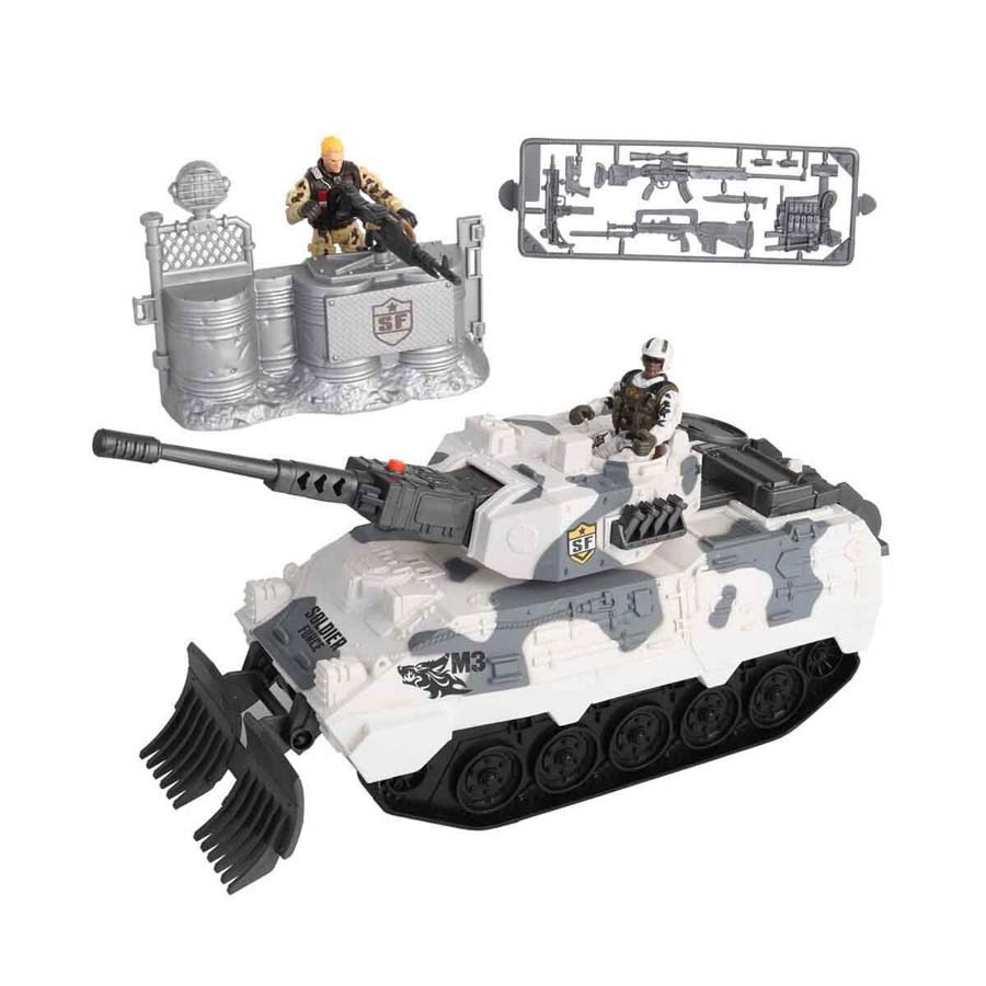 Sesli ve Işıklı Soldier Force Kar Tankı Oyun Seti 