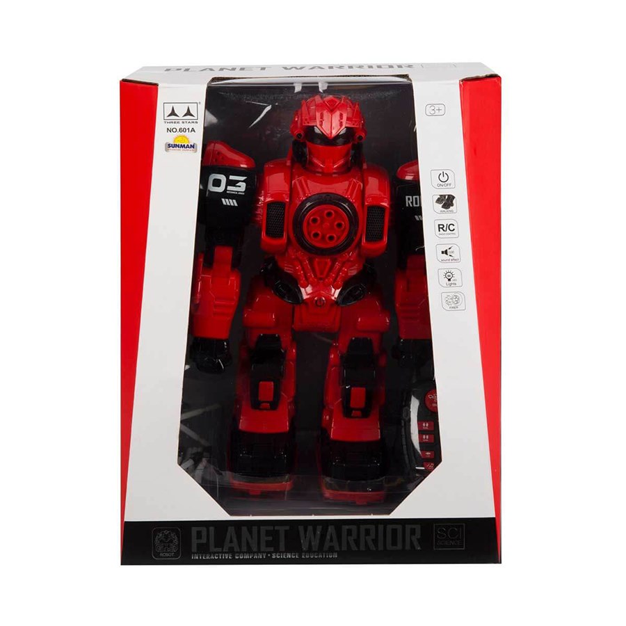 Planet Warrior Sesli ve Işıklı Robot 34 cm 