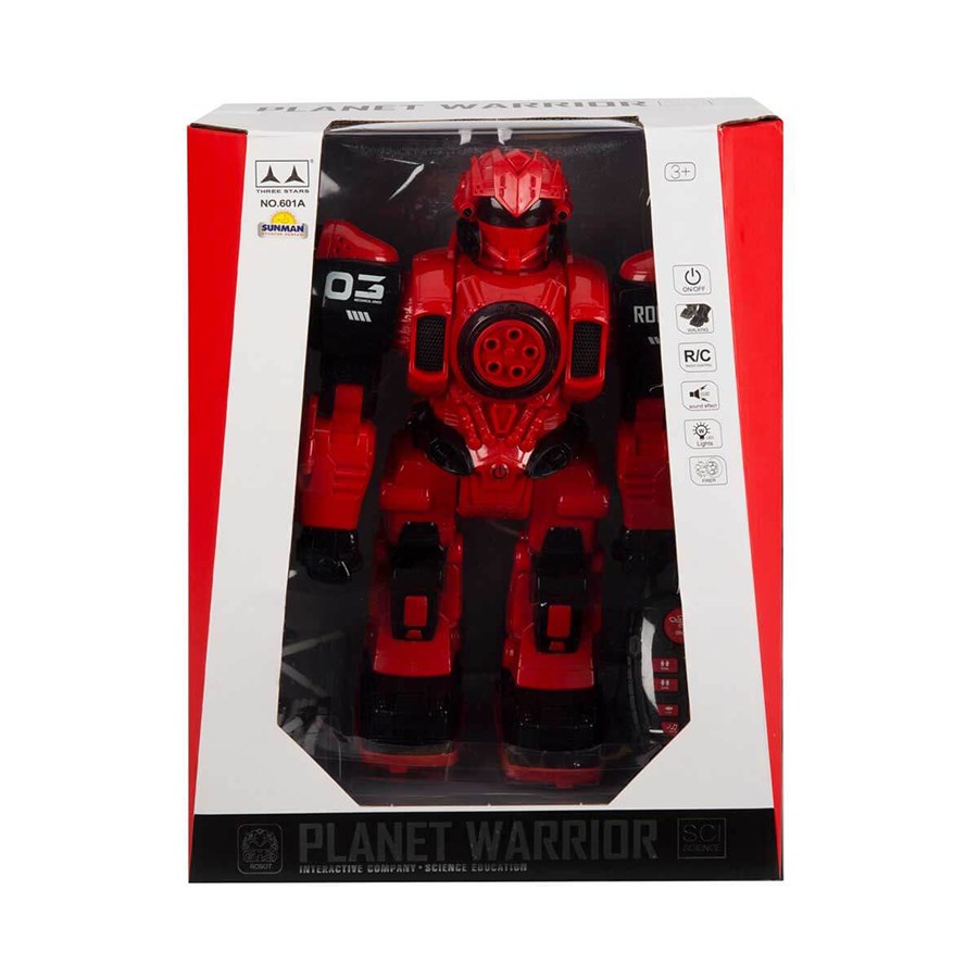 Planet Warrior Sesli ve Işıklı Robot 34 cm 