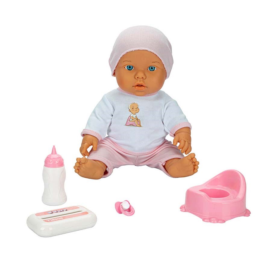 Sesli Bebelou Tuvalet Zamanı Bebek Seti 32 Cm. 