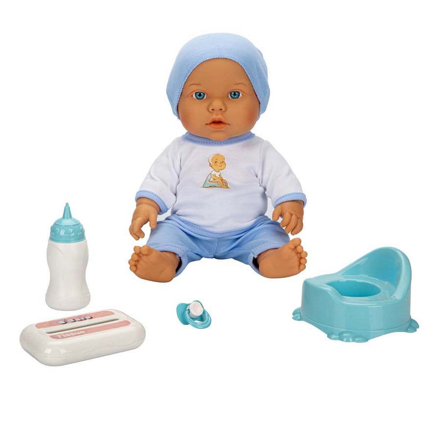 Sesli Bebelou Tuvalet Zamanı Bebek Seti 32 Cm. 