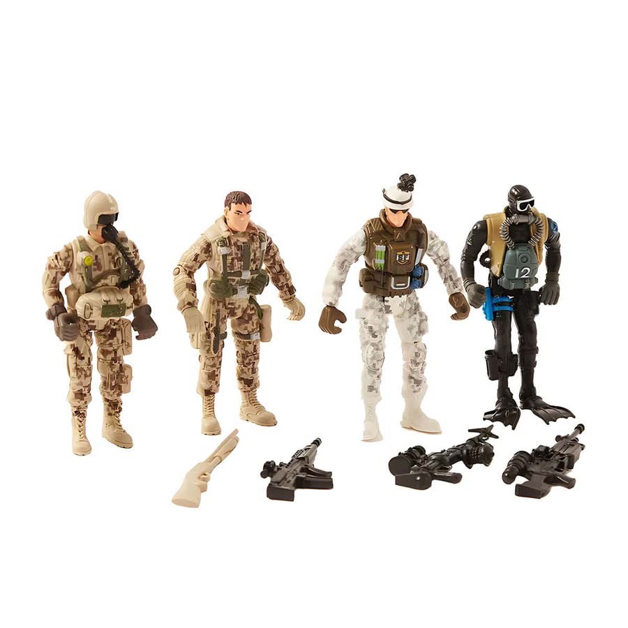 Soldier Force 4 Lü Asker Figür Seti 