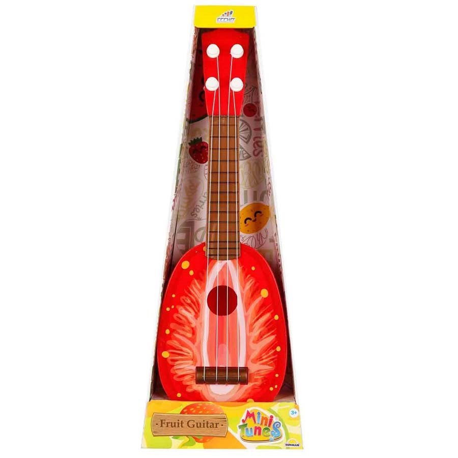 Meyve Desenli Mini Gitar 35 Cm. 