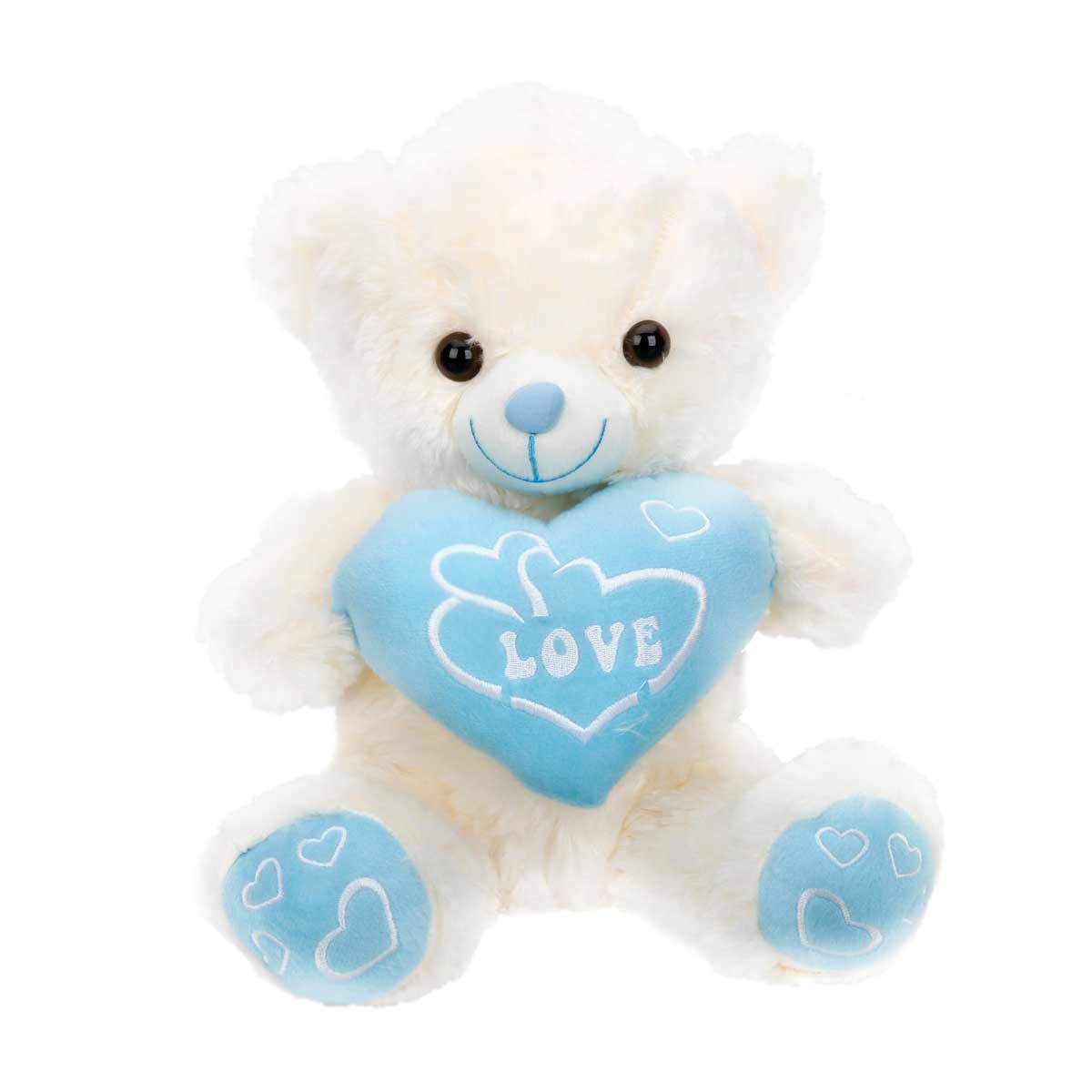Peluş Ayı Oturan Love Kalpli 