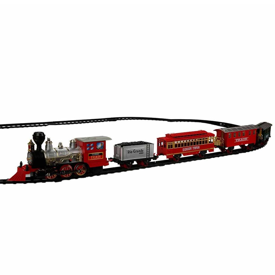 Klasik Tren Seti Sesli ve Işıklı 22 Parça 