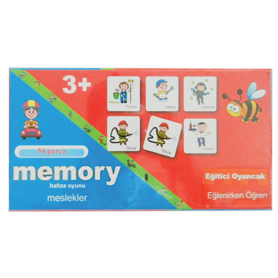 Memory 54 Parça Hafıza Oyunu Meslekler 