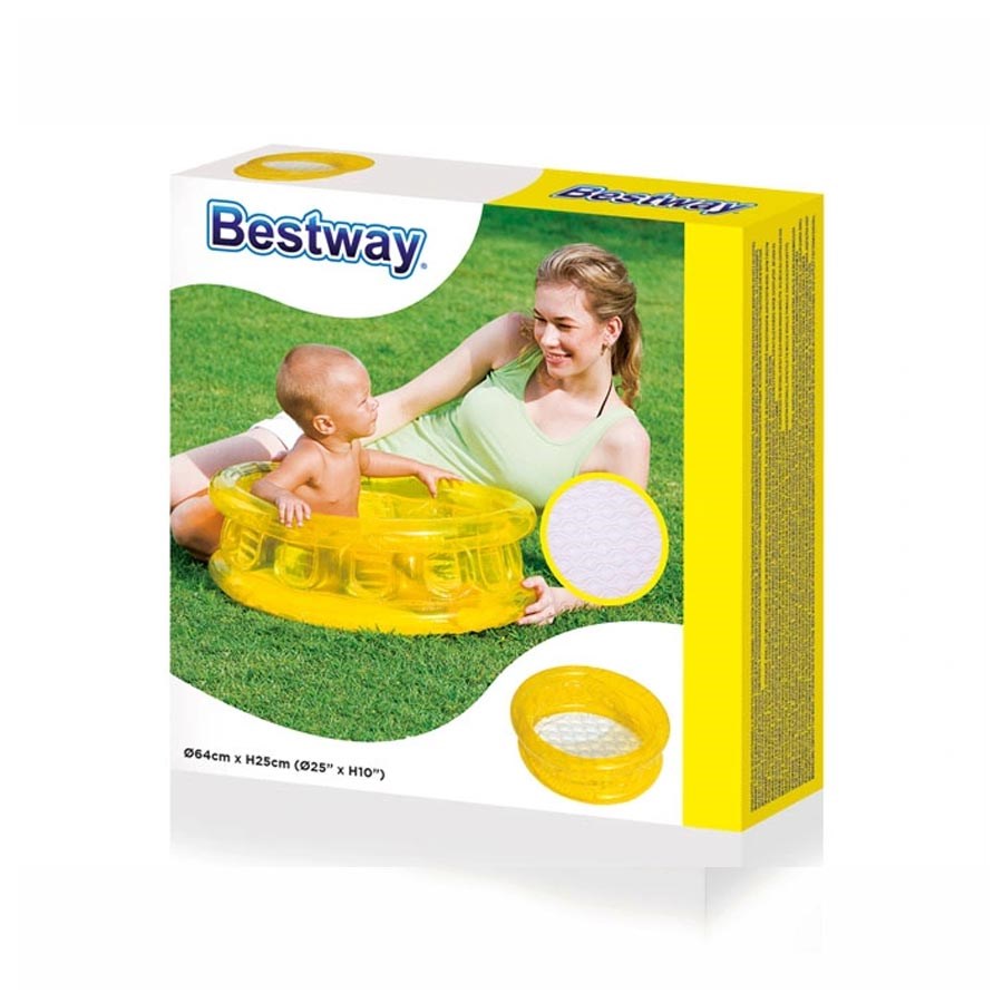 Bestway Renkli Şişme Taban Havuz Sarı