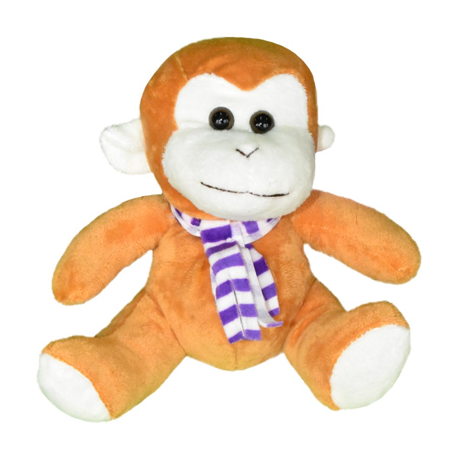 Peluş Atkılı Küçük Hayvanlar Maymun