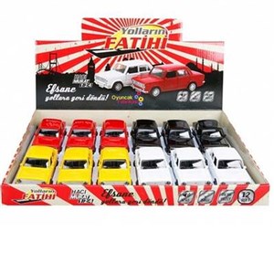 Sesli-Işıklı Metal Çek Bırak Araba Murat 124