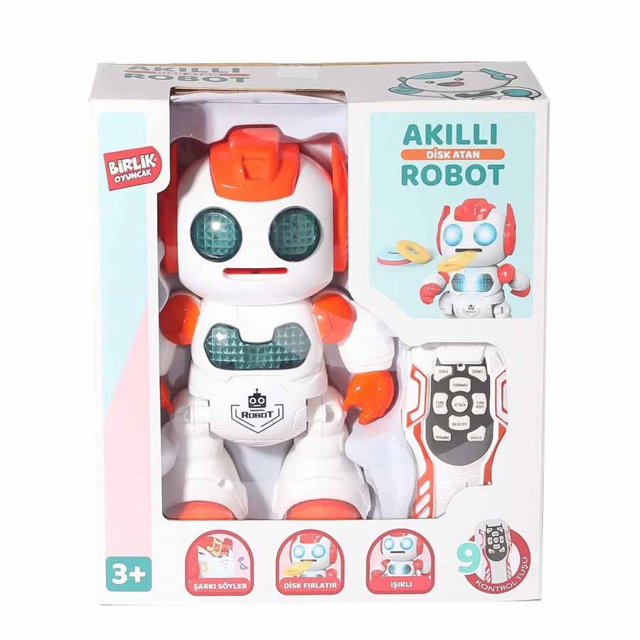 Kumandalı Programlanabilir Disk Atan Akıllı Robot 