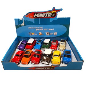 Metal Çekbırak Sesli Işıklı Mini Araç 1:36