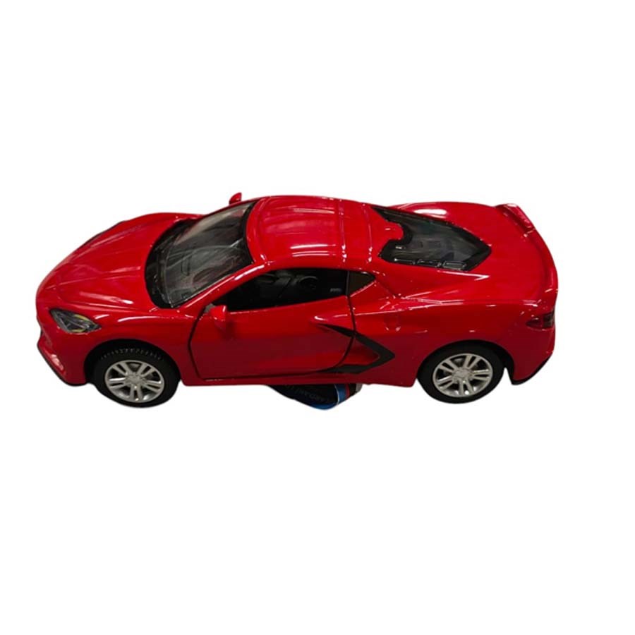 Metal Çekbırak Sesli Işıklı Corvette As Araba 1:36 