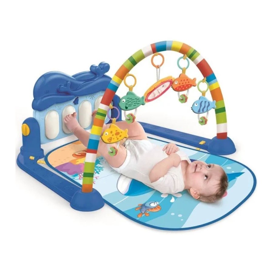Babycim Piyanolu Balina Oyun Halısı  