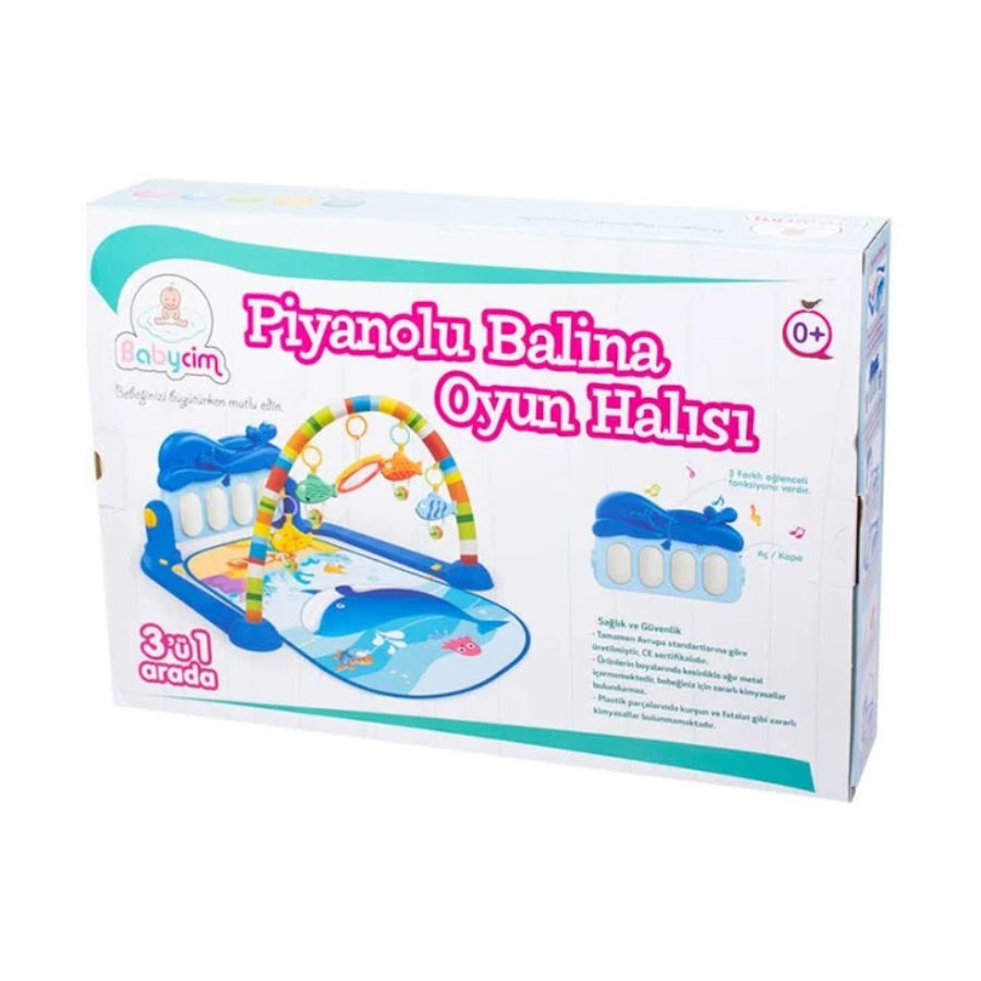 Babycim Piyanolu Balina Oyun Halısı  