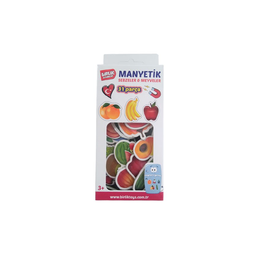 Manyetik Magnet Eğitici Sebzeler ve Meyveler 