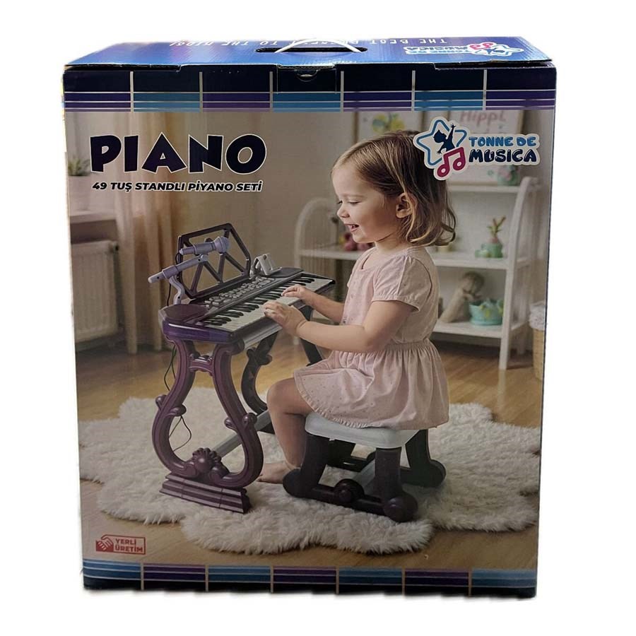 Ayaklı 49 Tuş Piano Org - Mor