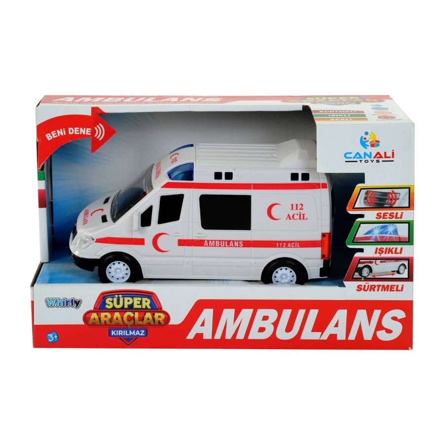 Işıklı Sesli Pilli Ambulans 