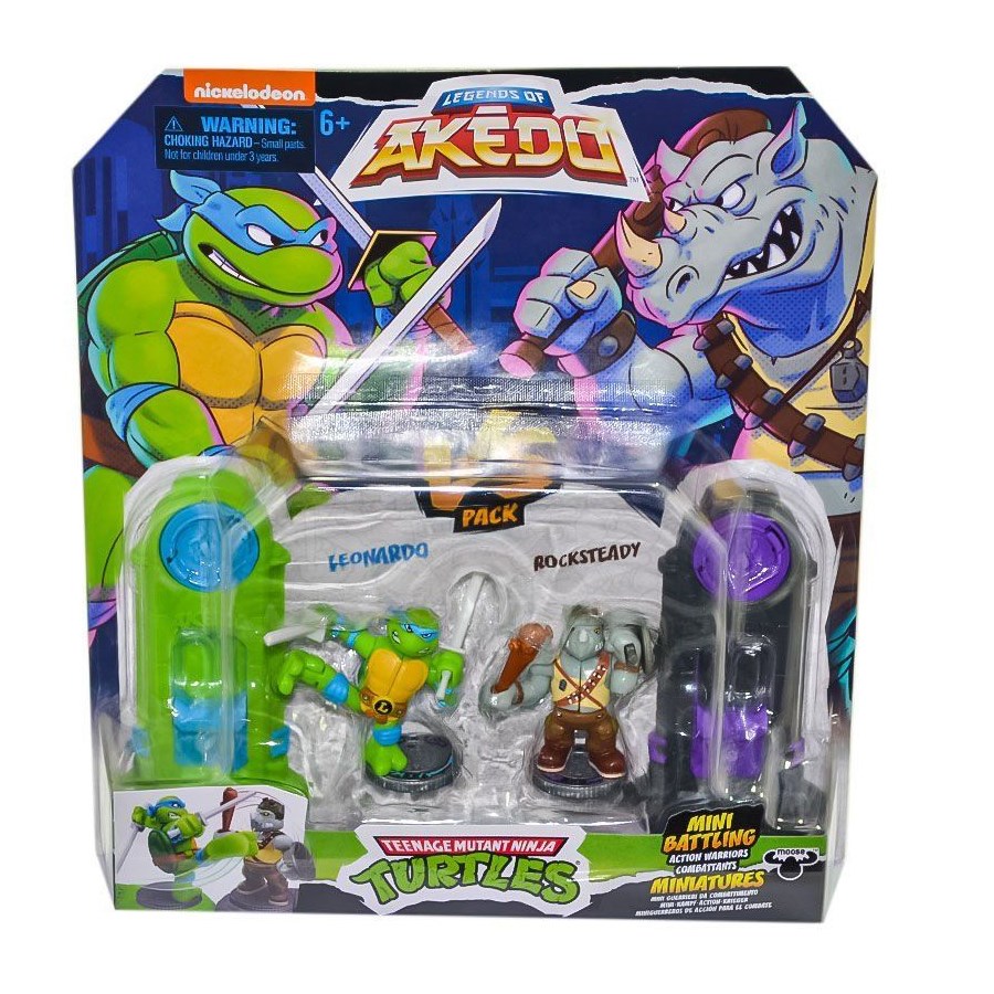 Akedo Tmnt S1 Leonardo ve Rocksteady 