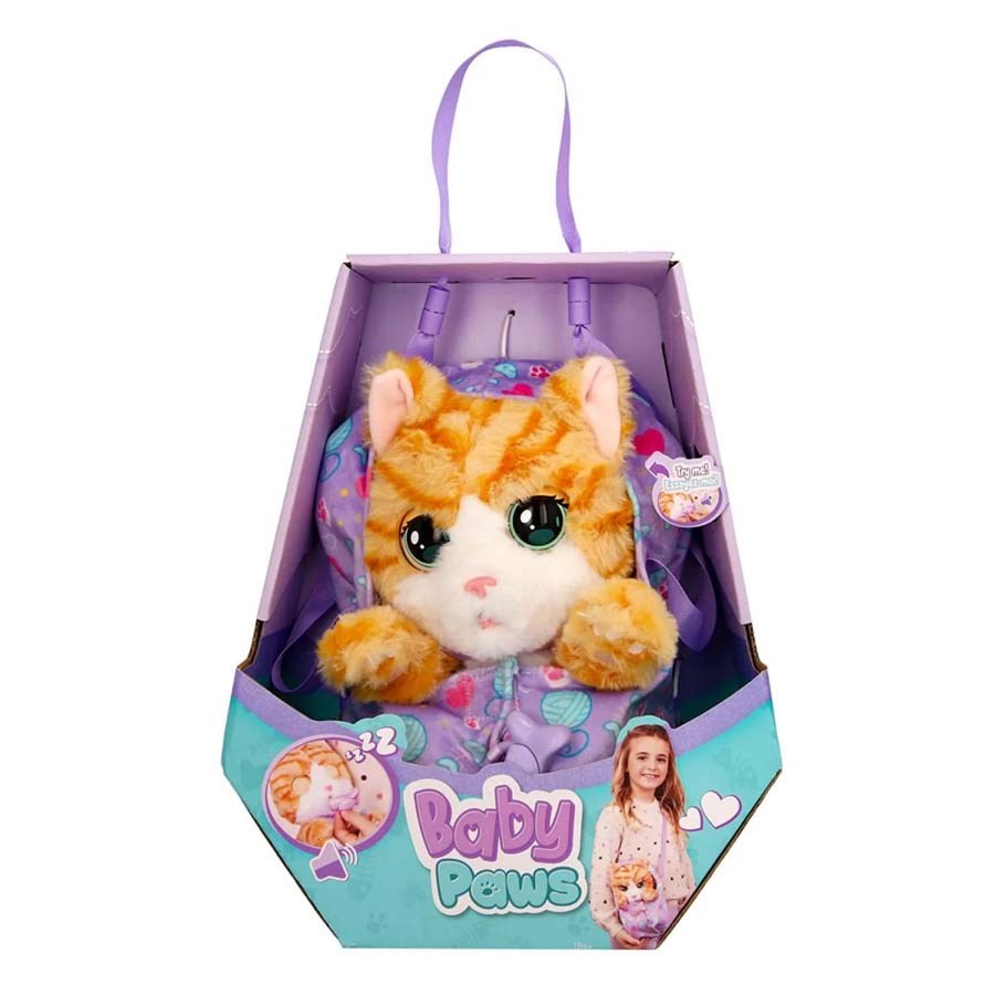 Baby Paws Sesli Peluş Kedi 20 Cm. 