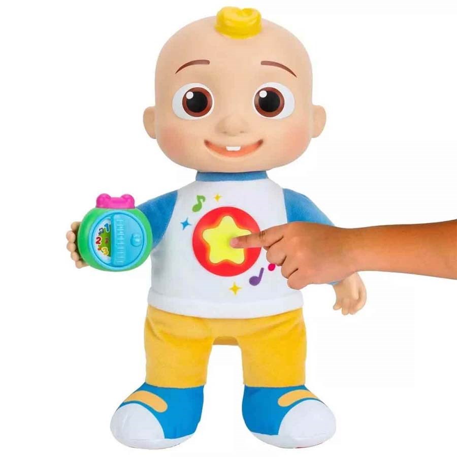 Sesli ve Işıklı Cocomelon JJ Peluş 32 Cm. 