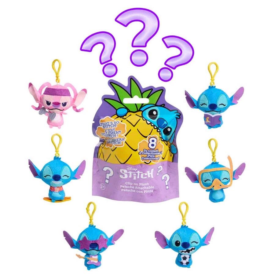 Disney Stitch Klipsli Peluş Anahtarlık Sürpriz Pak 