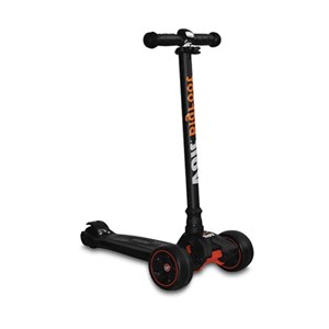 Voit 218c Işıklı Geniş 3 Teker Scooter-Siyah