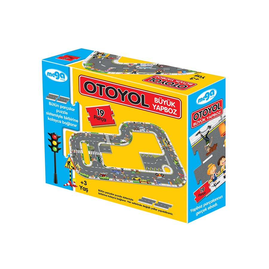 Büyük Parçalı Otoyol Puzzle 