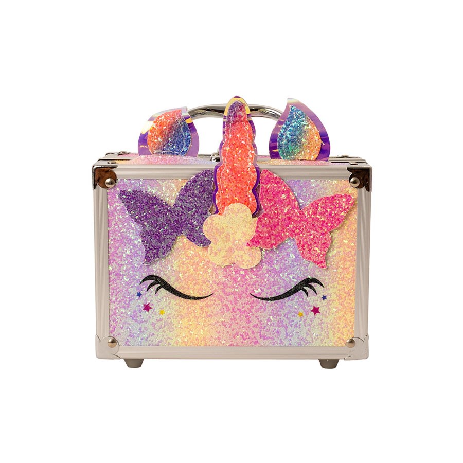 Unicorn Aynalı Peluş Makyaj Çantası 